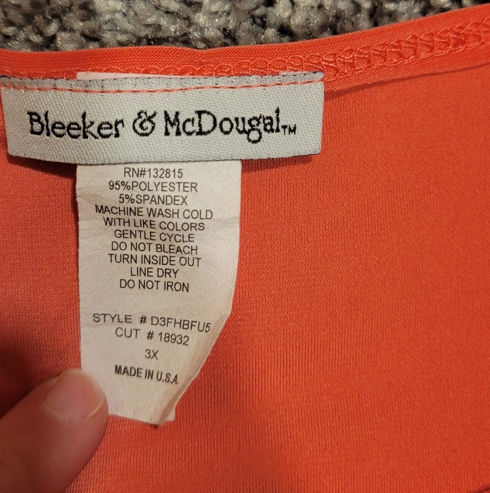 Bleeker & McDougal Pink Sequined Top Size 3X - Picture 4 of 7